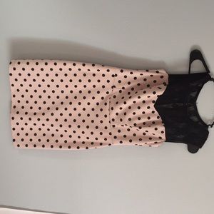 A classy polka dot dress